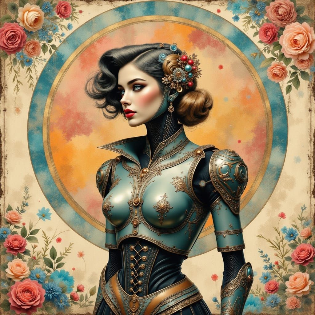 Victorian vintage robot