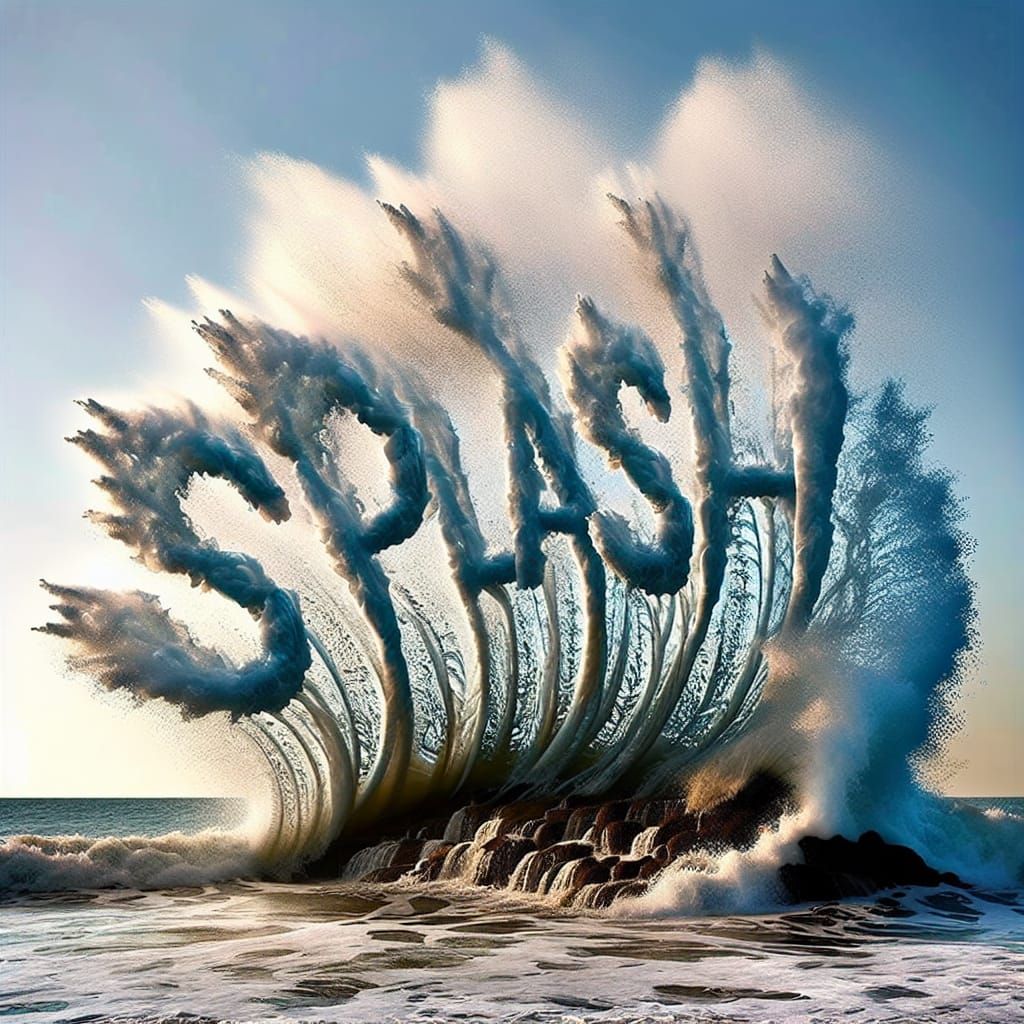Wave Creates 'Splash!' in Sea: Nature's Artistry