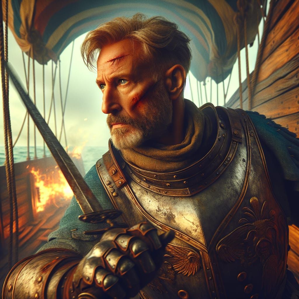 Elder Knight Mid-Battle on Airship