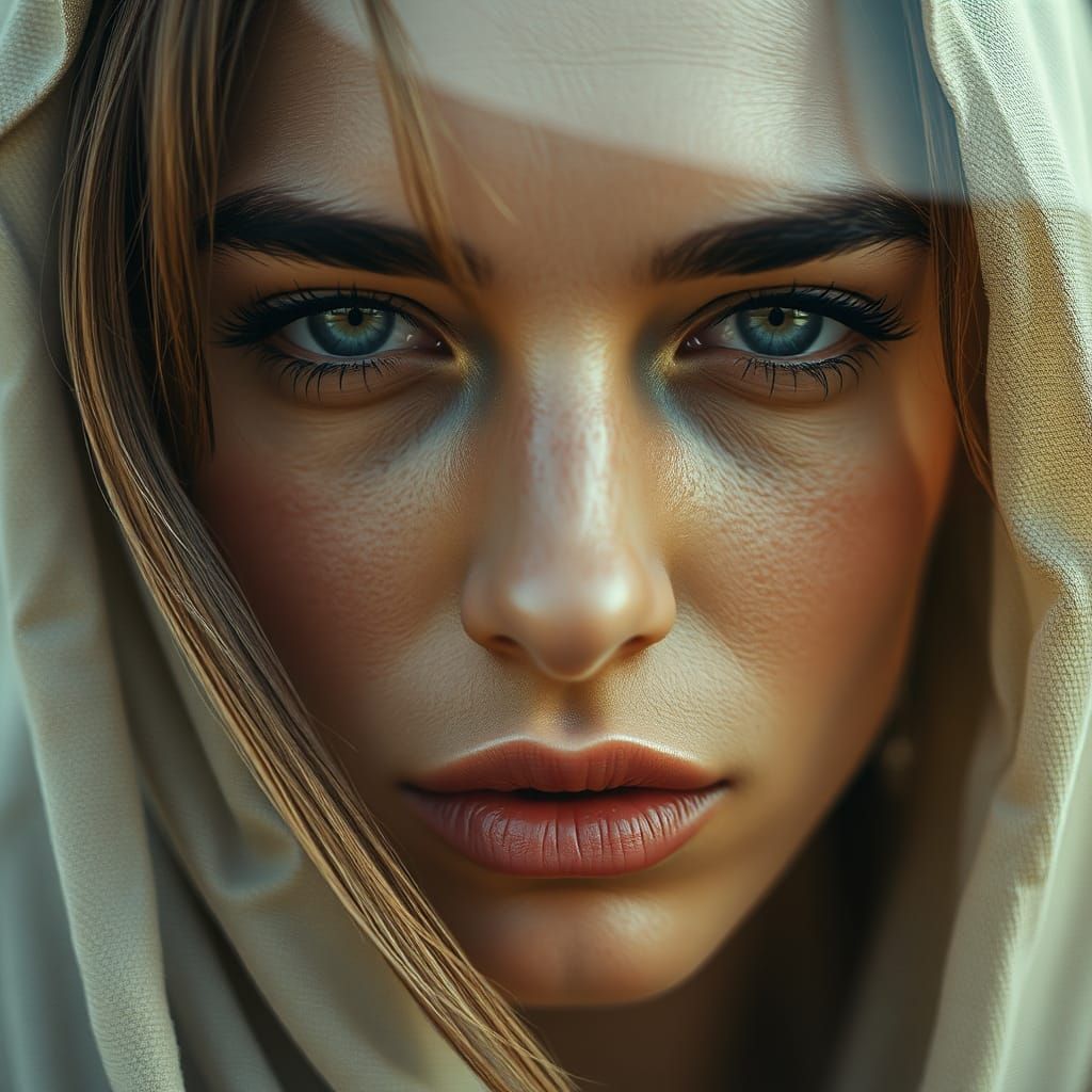 Hyper-Detailed Portrait of a Beautiful Greek Woman