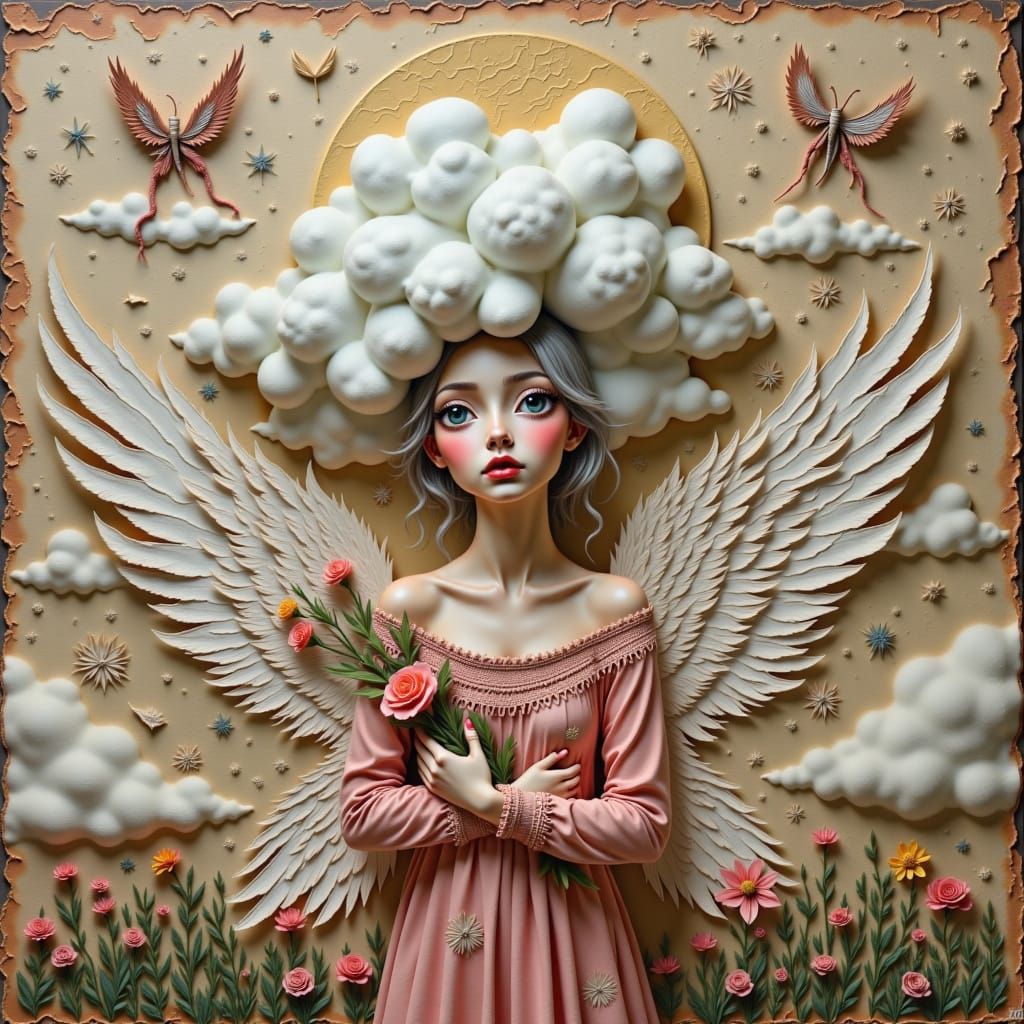 Surreal, folk-art, zentangle