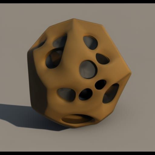 Dynamic 3D Render with Dramatic Shading