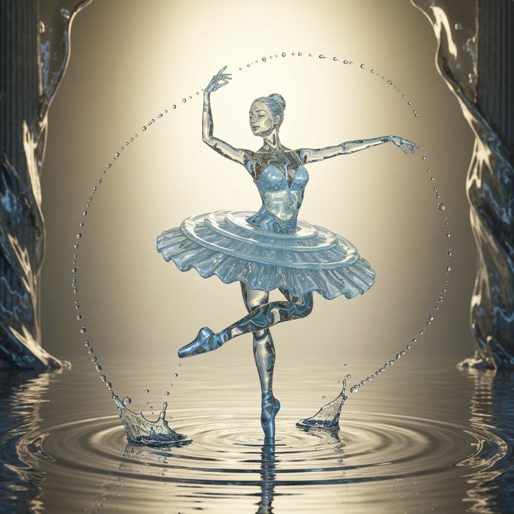 Water Ballerina: Liquid Dancer in Golden Light