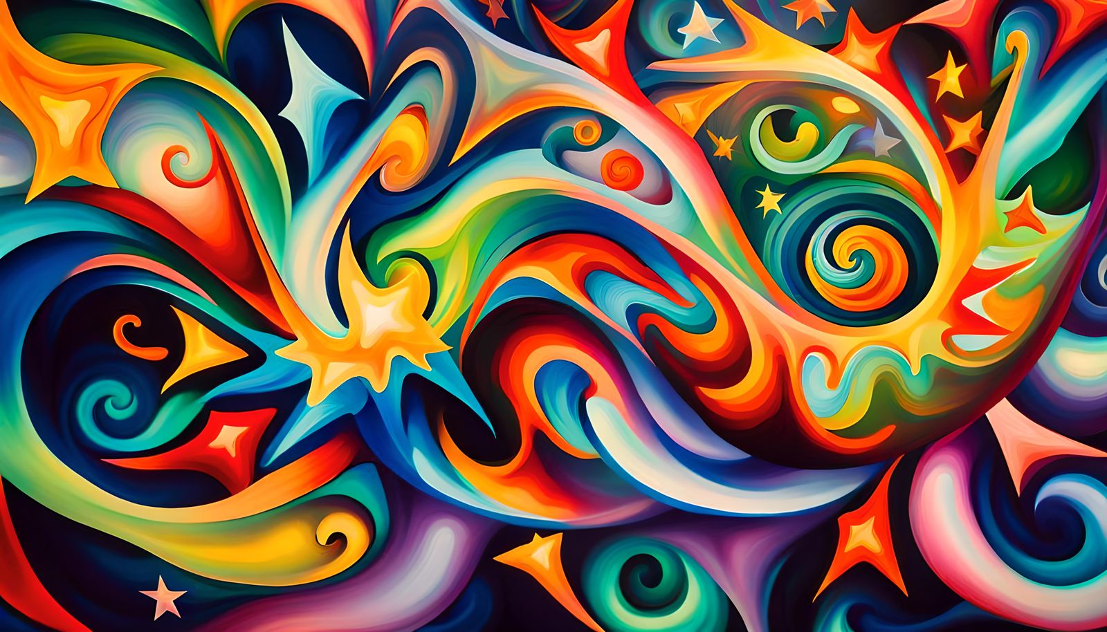 Iridescent Stars in Electromagnetic Plasma: Macro Photograph...