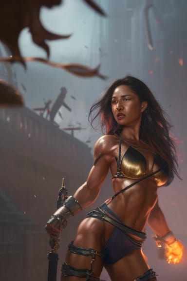 Captured Warrior: Dark Fantasy Concept Art