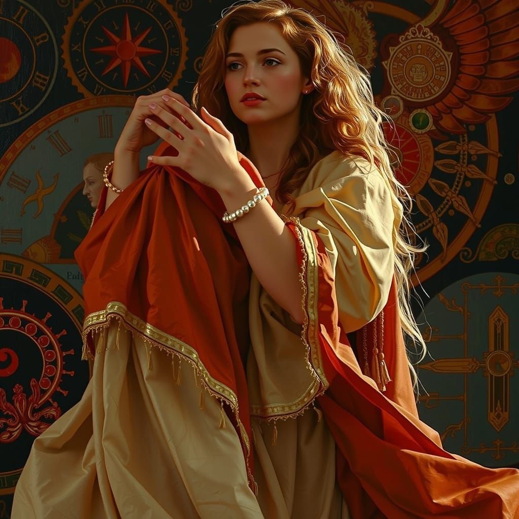 Masterpiece Painting of Beauty and Truth