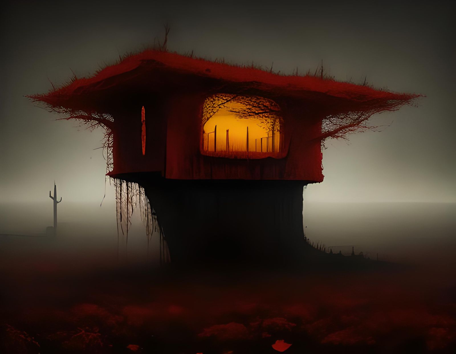 Zdzisław Beksiński style dark surrealism