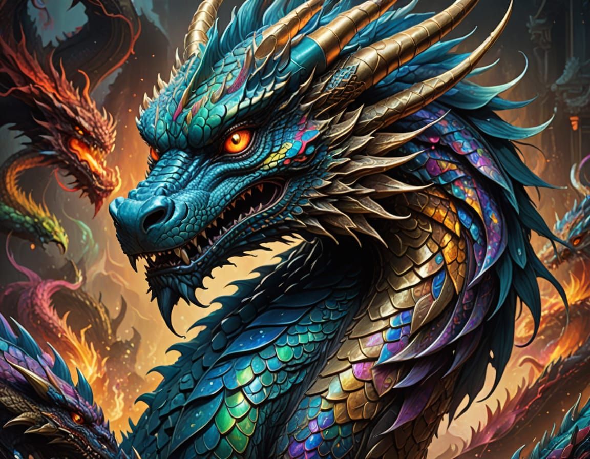 Dragon of Splendor in Vibrant Colors