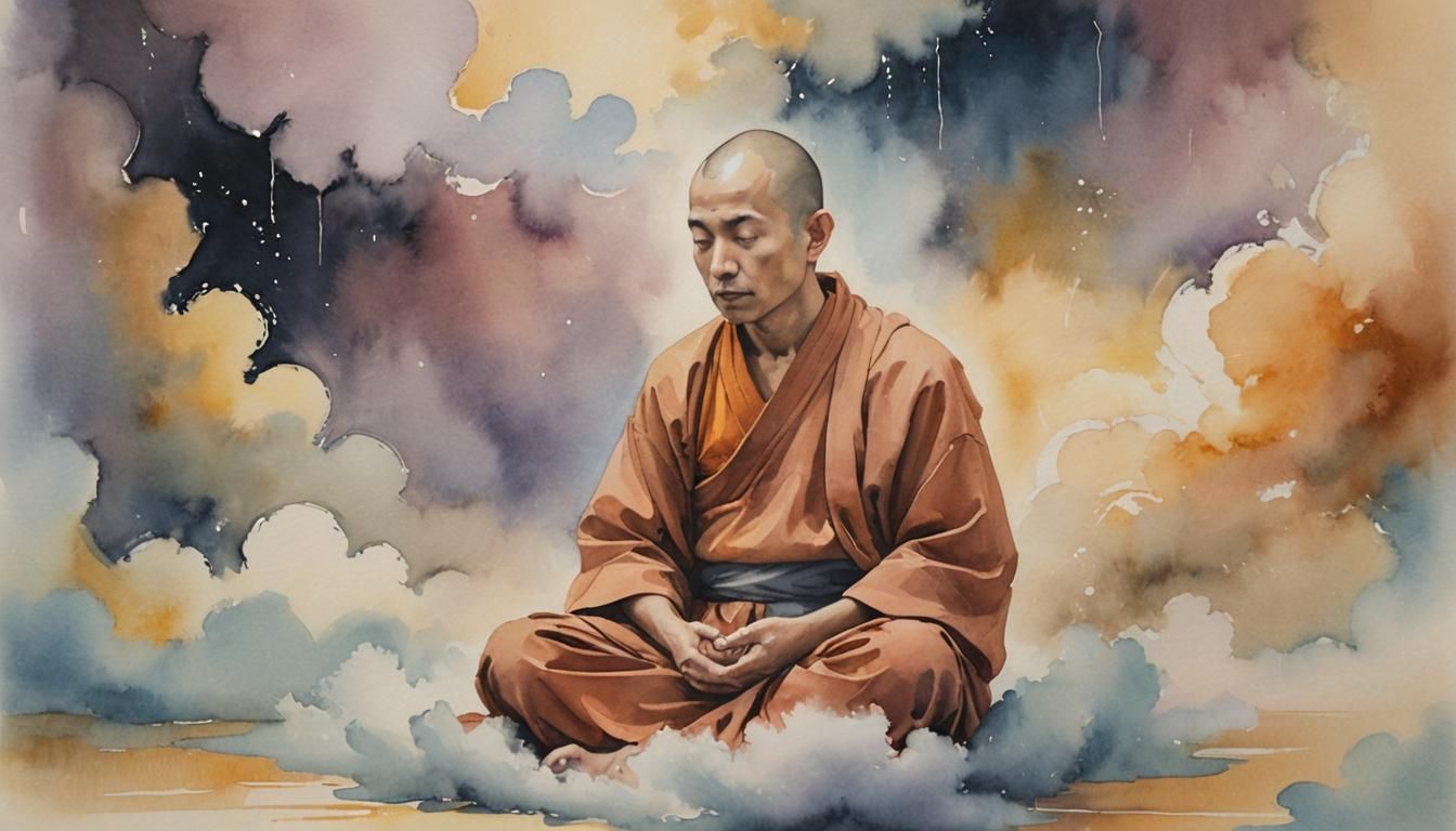 Zazen Master at Meditation