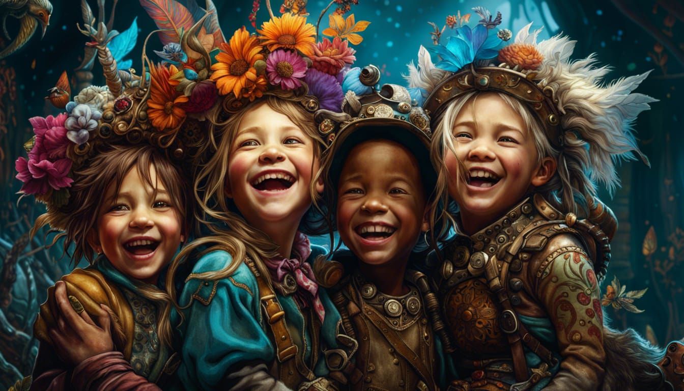 Friends Laughing: A Fantasycore Masterpiece