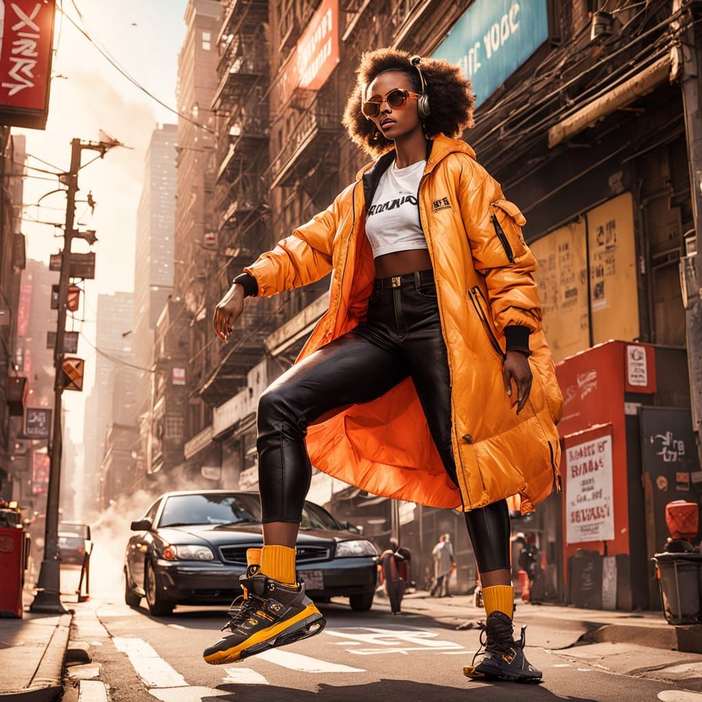 Sassy Afro-Latina Warrior Leaps into Action with Steam-Power...