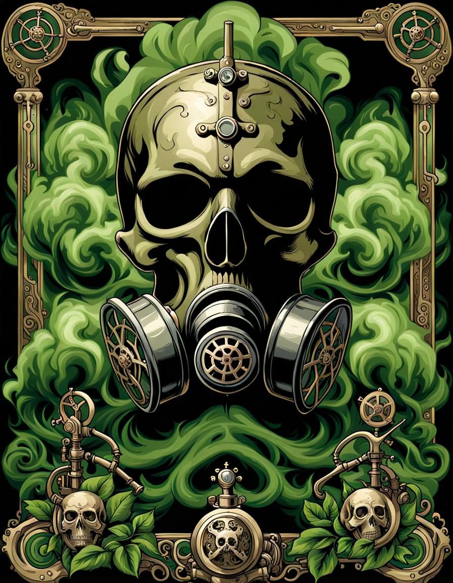 Steampunk Tarot deck. Death.
