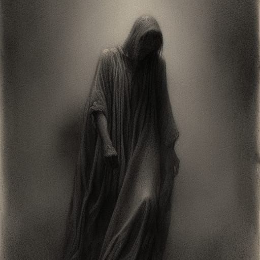 Dust to Dust: A Dark Romantic Charcoal Rendering