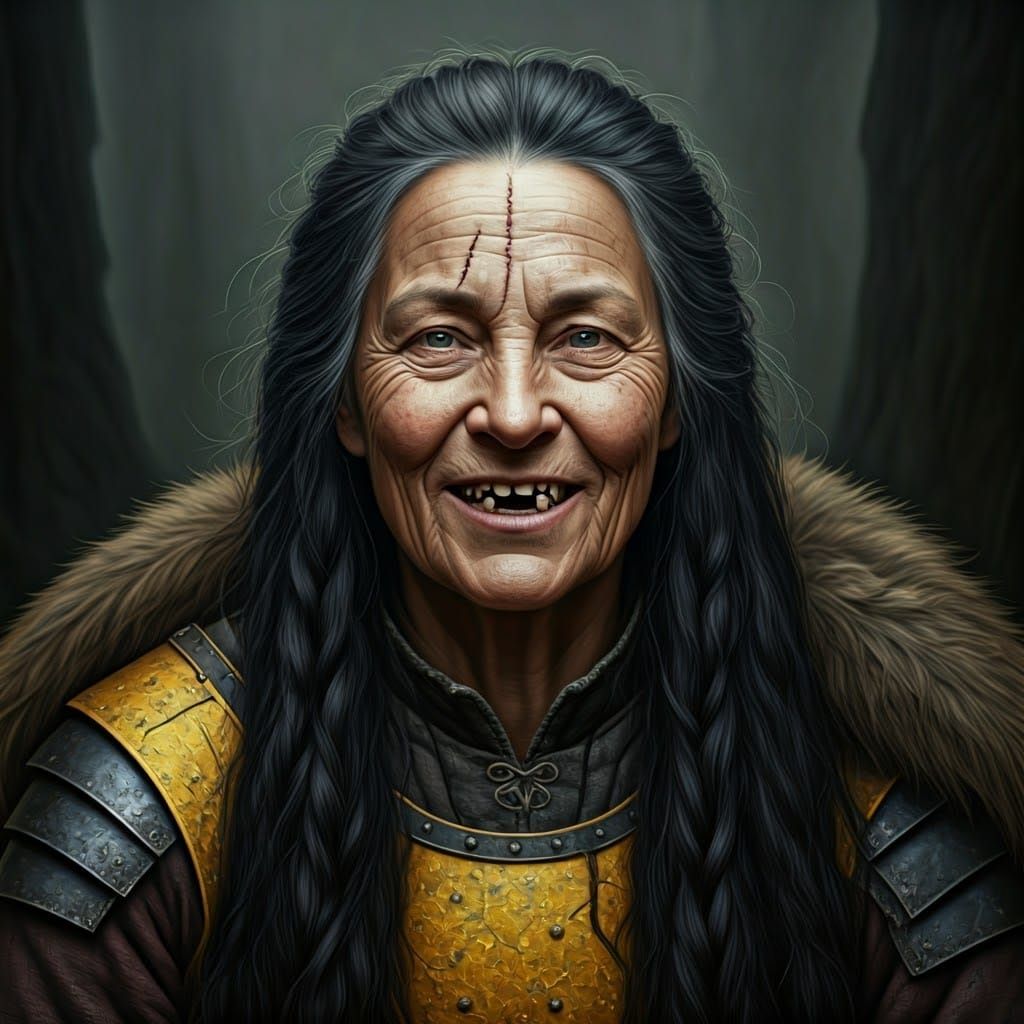 Viking Warrior Woman in Armour