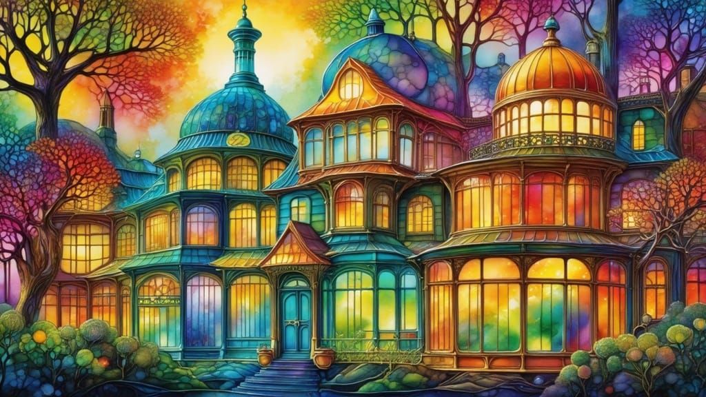 Apartment Building as Giant Glass Bottle