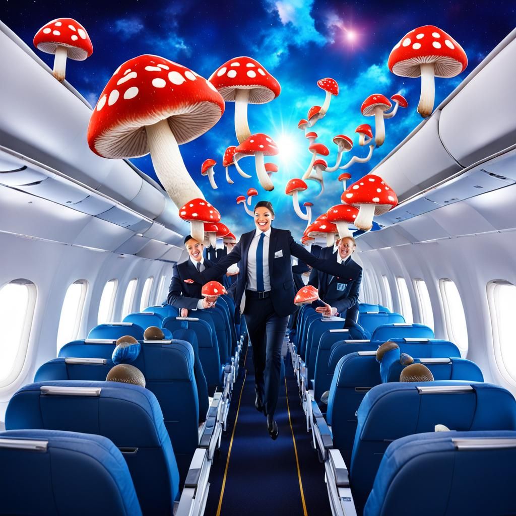 Magical Sky Adventure with Mushroom Airplanes