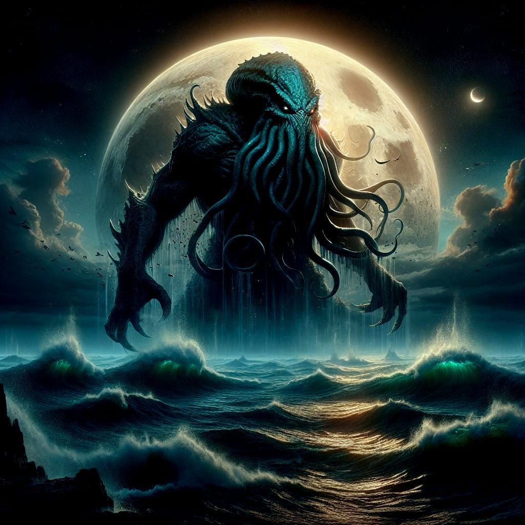 Cthulhu Emerges: Fantasy Concept Art