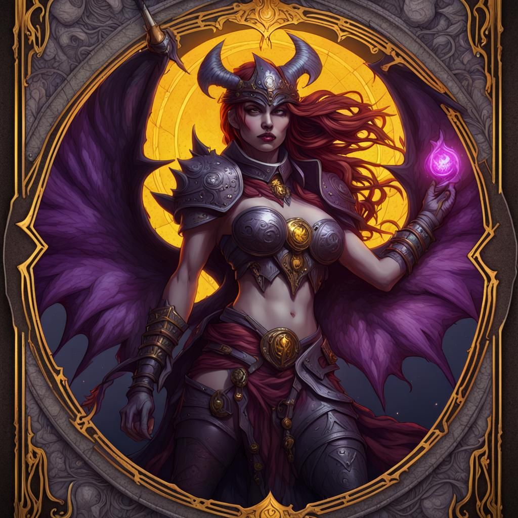 Lilith Diablo Dark Souls Tarot Card