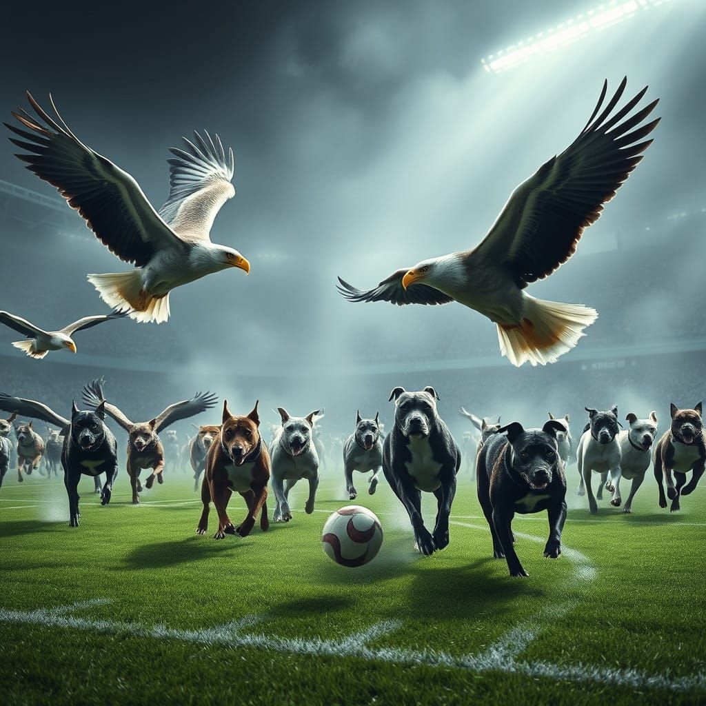 Eagles vs Dogs in High-Stakes Football Match