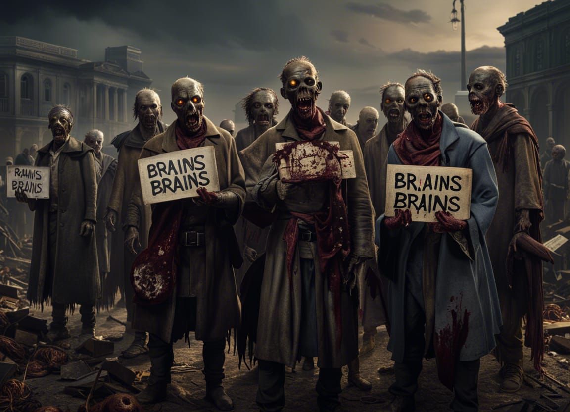 Zombies Demand Brains: Horror Concept Art