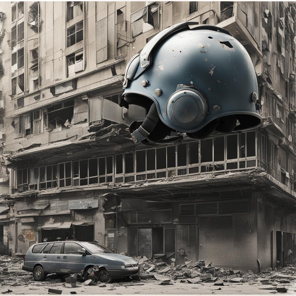 Hardhat Falling From a Building