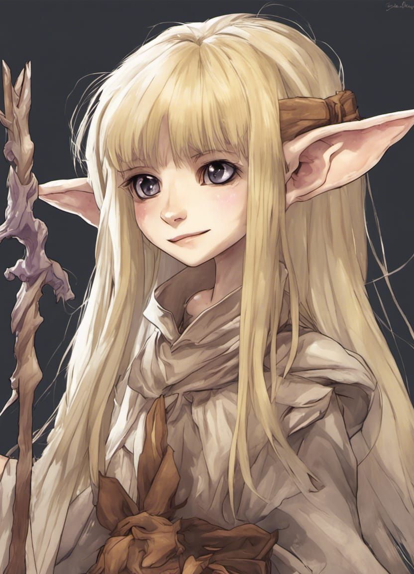 Blonde Gelfling in Anime Key Visual Style
