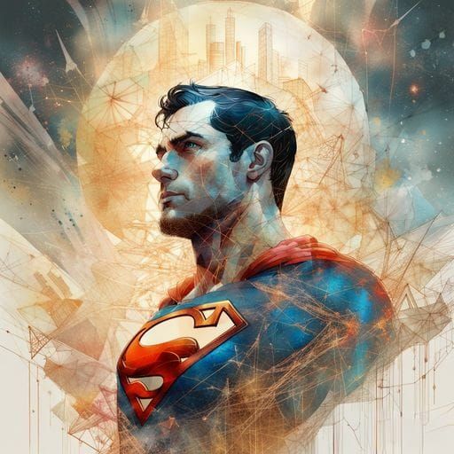Superman: An AI Interpretation of a Classic Hero