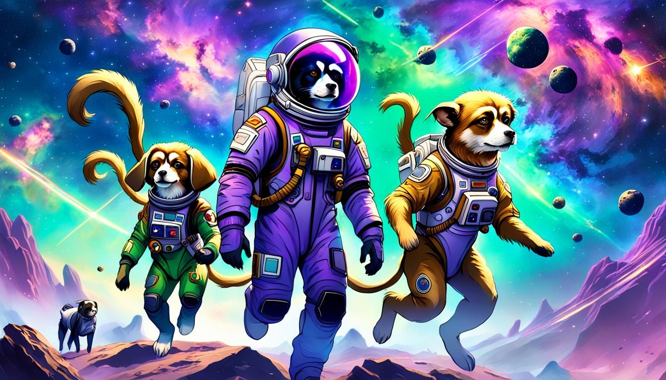 Kids, Dogs, and Monkeys in Space Suits