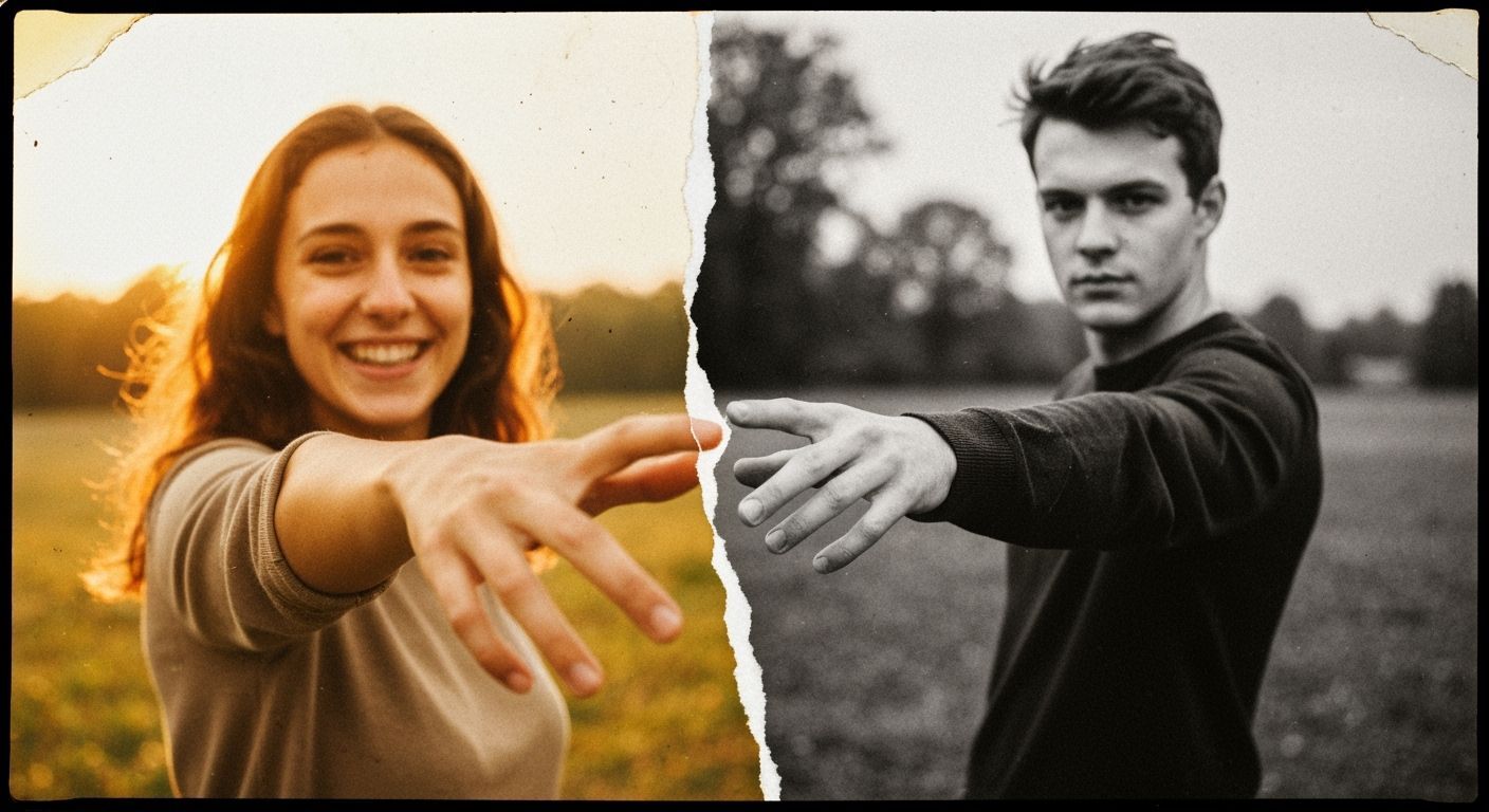 Torn Photograph: A Moment Forever Lost