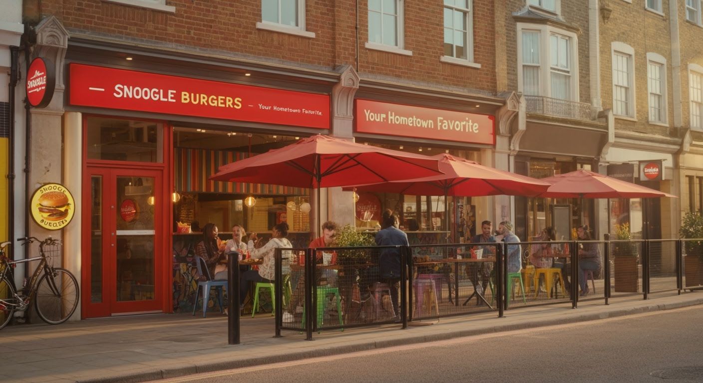 Snoogle Burgers: Sunny High Street Lifestyle Ad