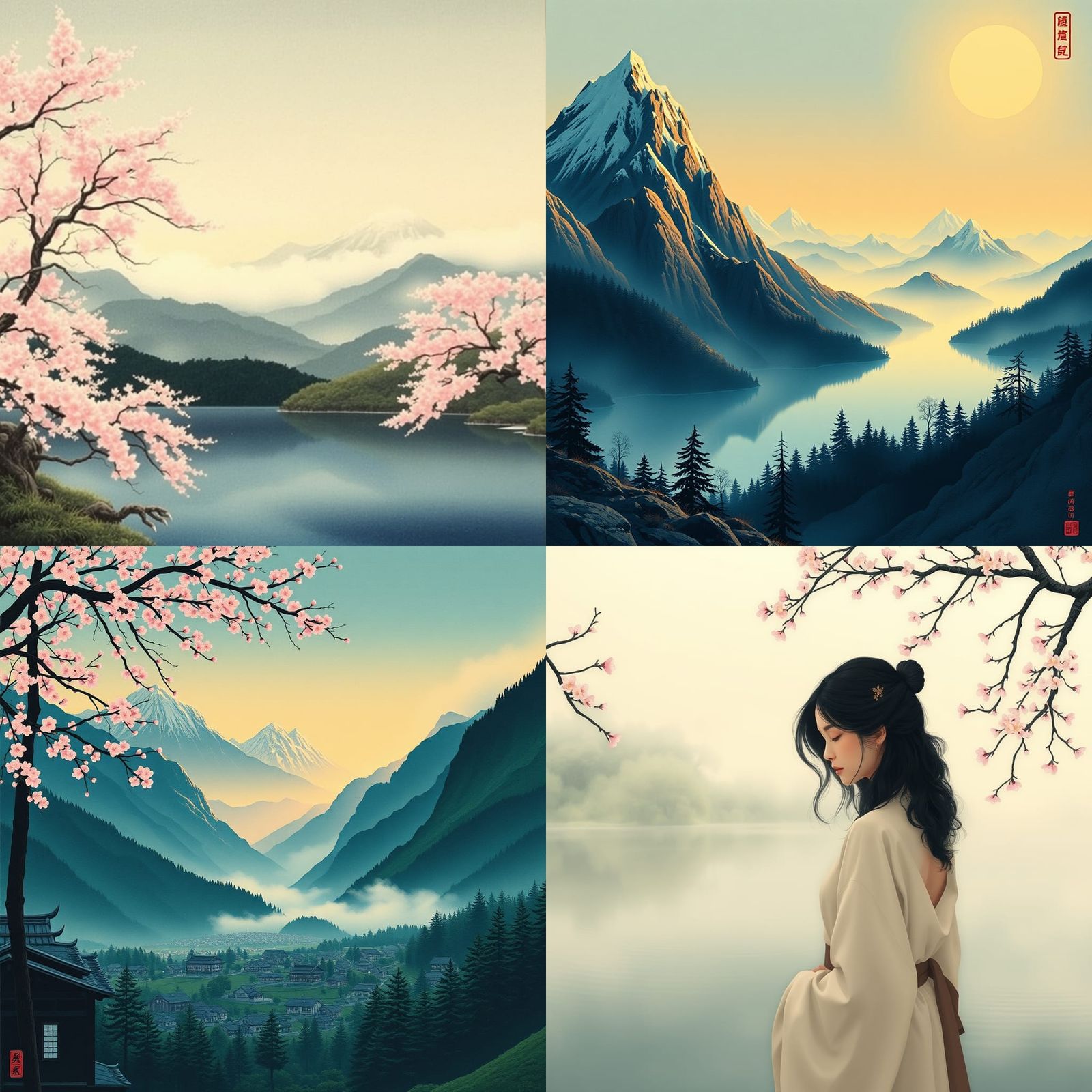 Eastern Masters Reimagined in Neo-Japanese Style