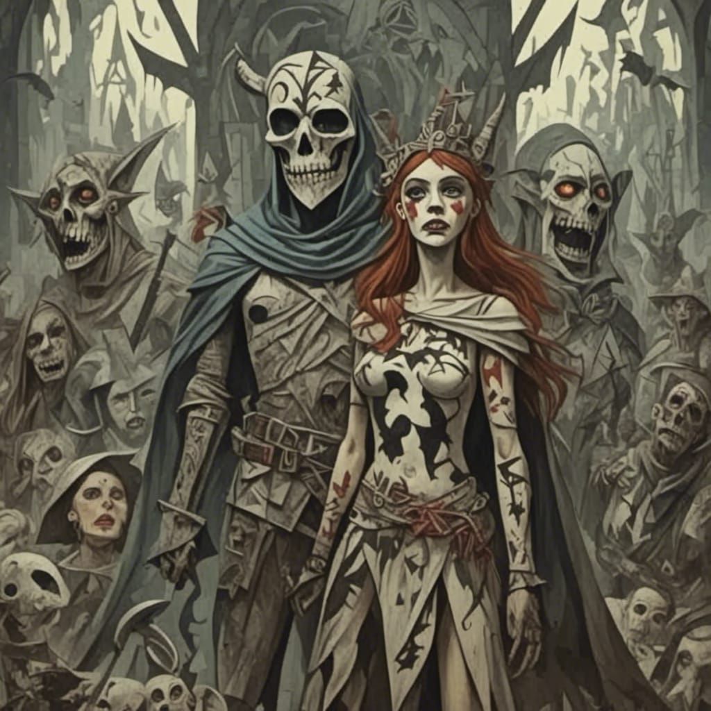 Halloween King and Queen of the Underworld