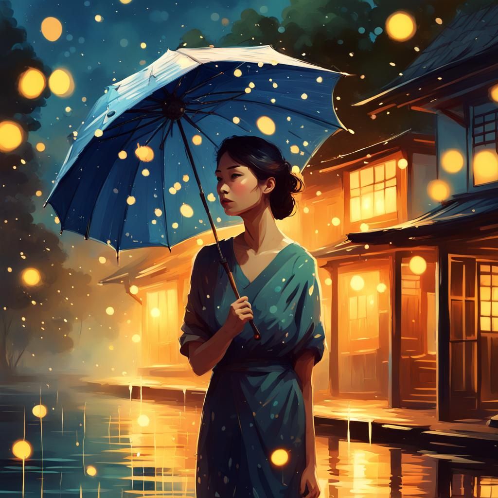 a walk in the rain!