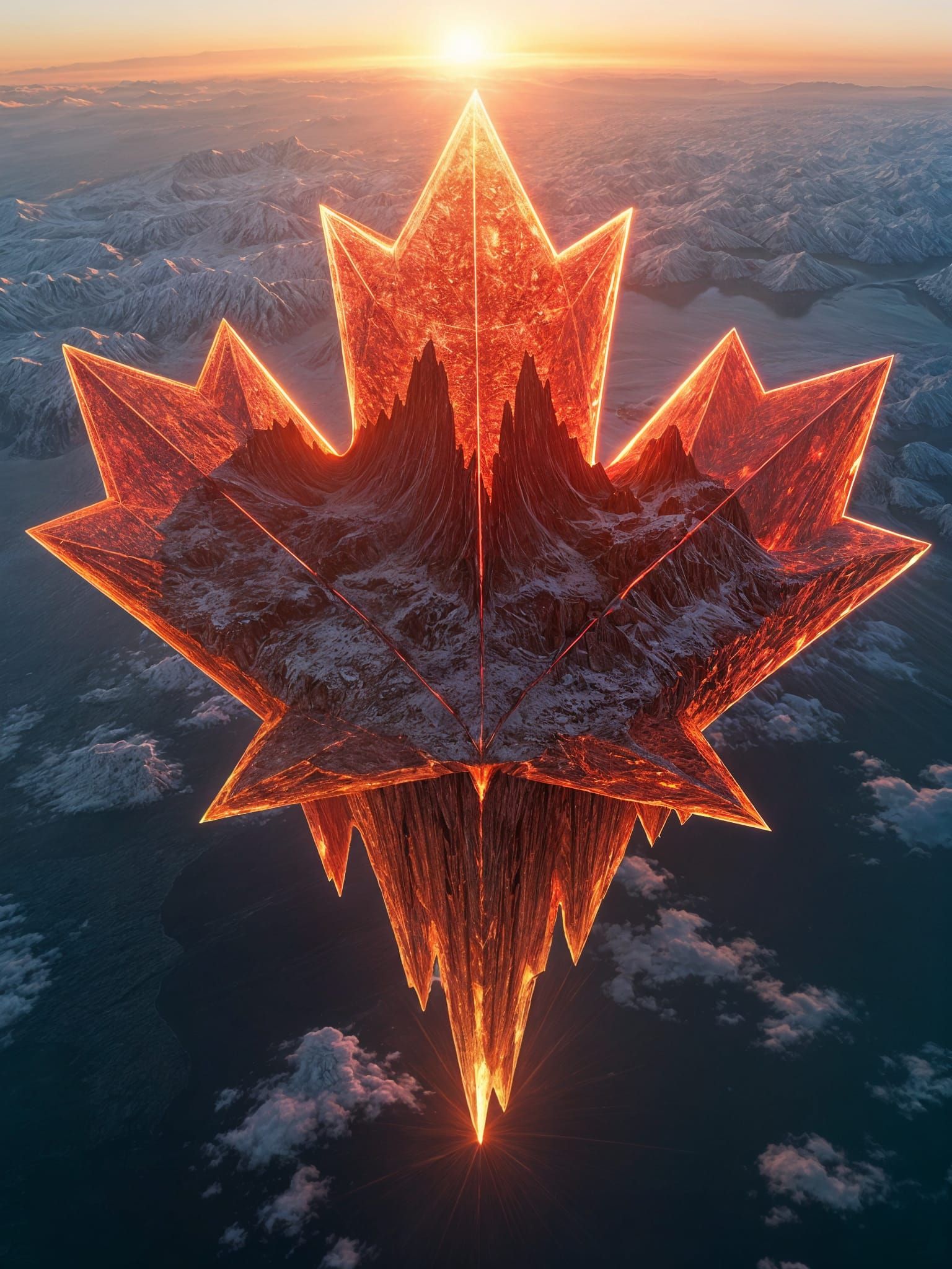 Ethereal Canada Rises from Earth's Surface in Dramatic Relie...