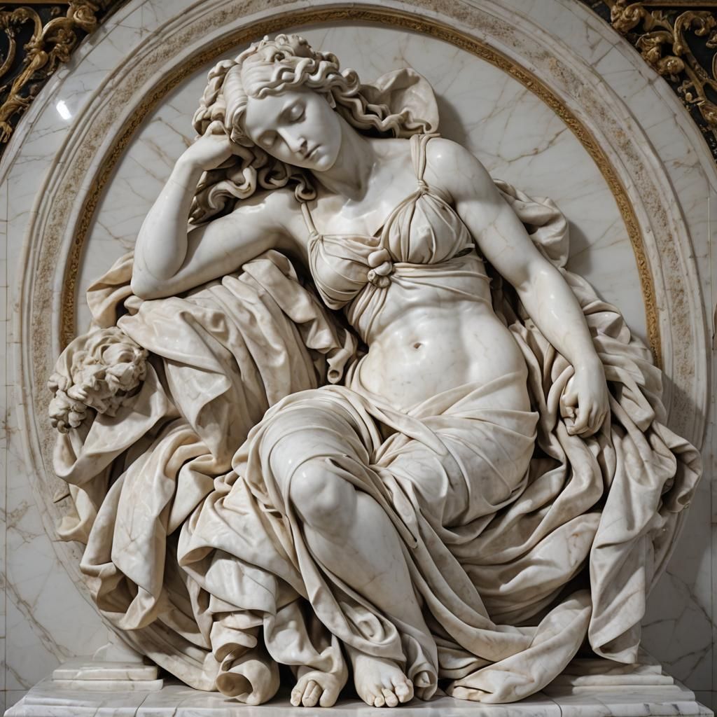 Sleeping Hermaphrodite Sculpture with Bernini Mattress
