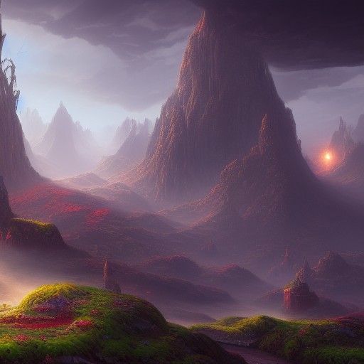 Detailed Hobgoblin Matte Painting in Deep Color