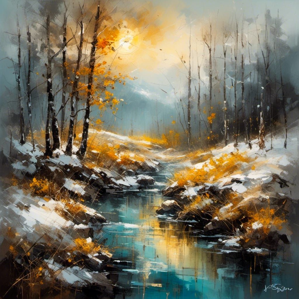 Sunshine and Snowfall Create an Unexpected Scene