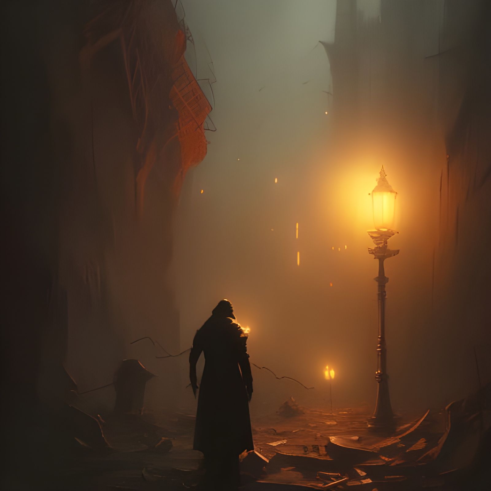 Edgar Allan Poe in Dark Fantasy Style