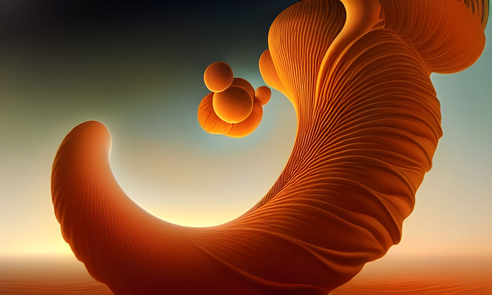 Hazy Portal to Venus in 3D Digital Art