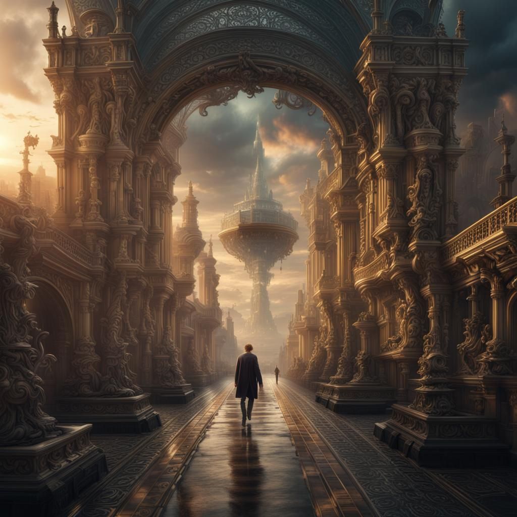 Epic Cinematic Digital Painting of Walk This Way