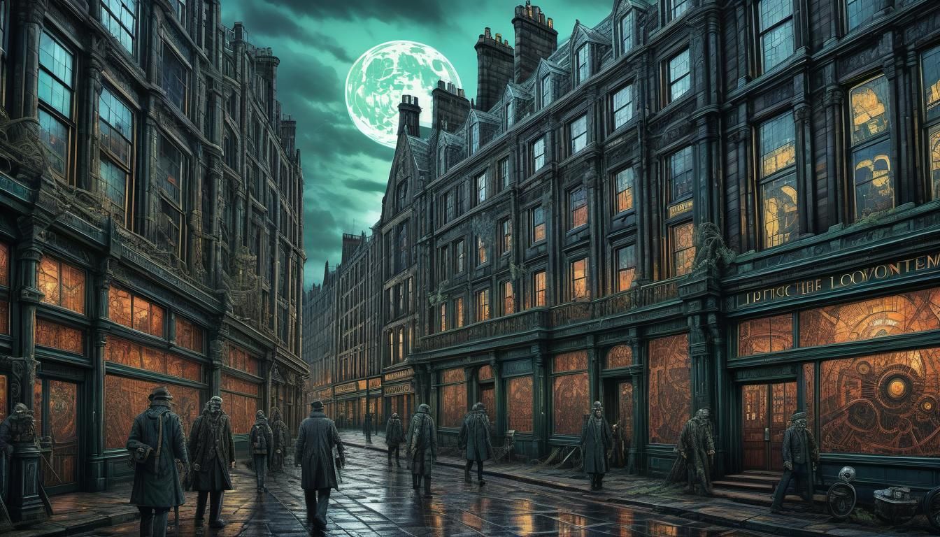 Dystopian Steampunk Glasgow in Lovecraftian Nightmare