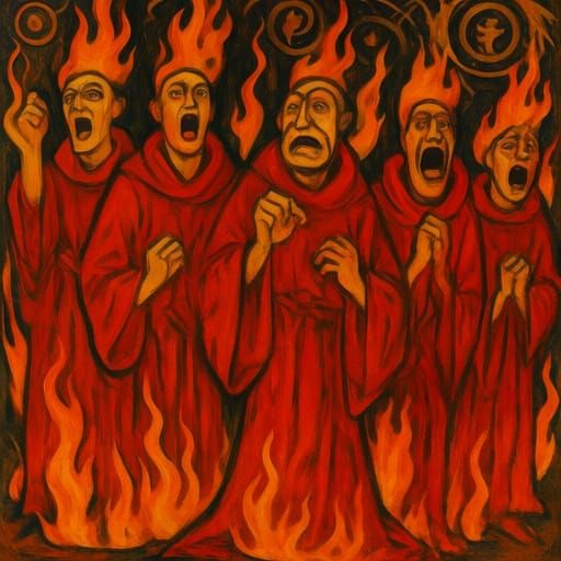 Fiery Fanatics in Red Robes: Religious Art