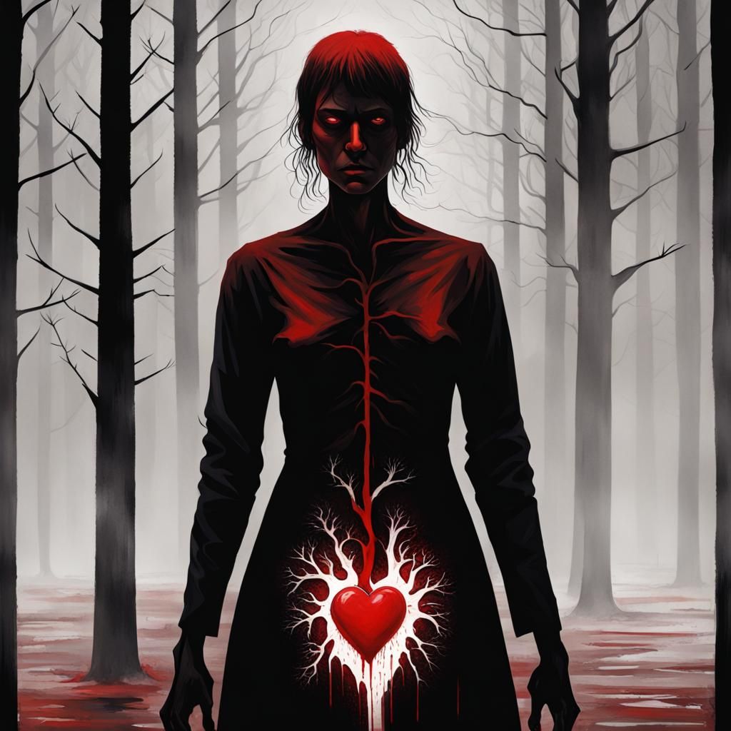 Sinister Soul Extraction With Detailed Red Heart