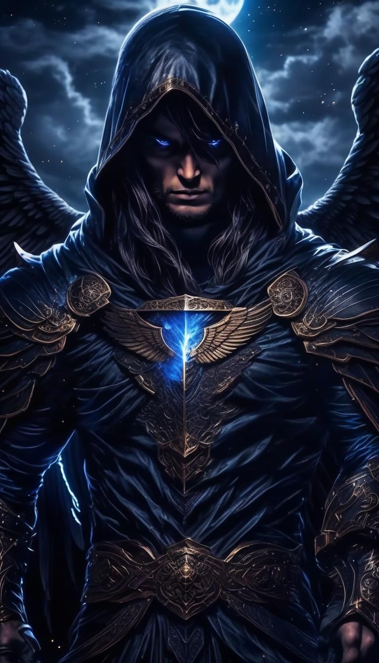 Dark Angel Cracks Ground at Night