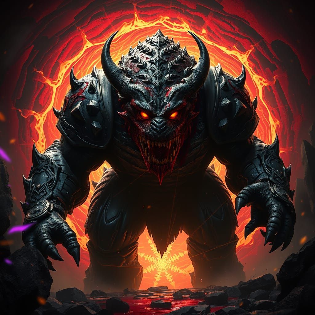 Battle Beast Emerges from Crimson Portal in Hyper-Realistic ...
