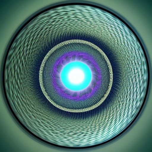 Abstract Optical Illusion of Rotating Sphere