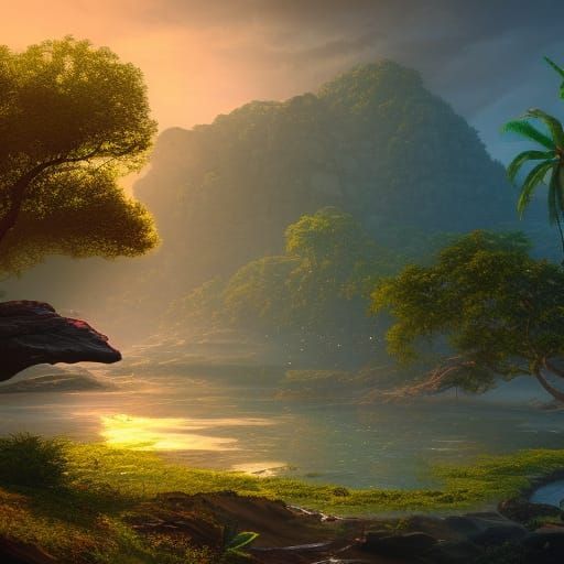 Fantastical Sri Lanka: Detailed Matte Painting
