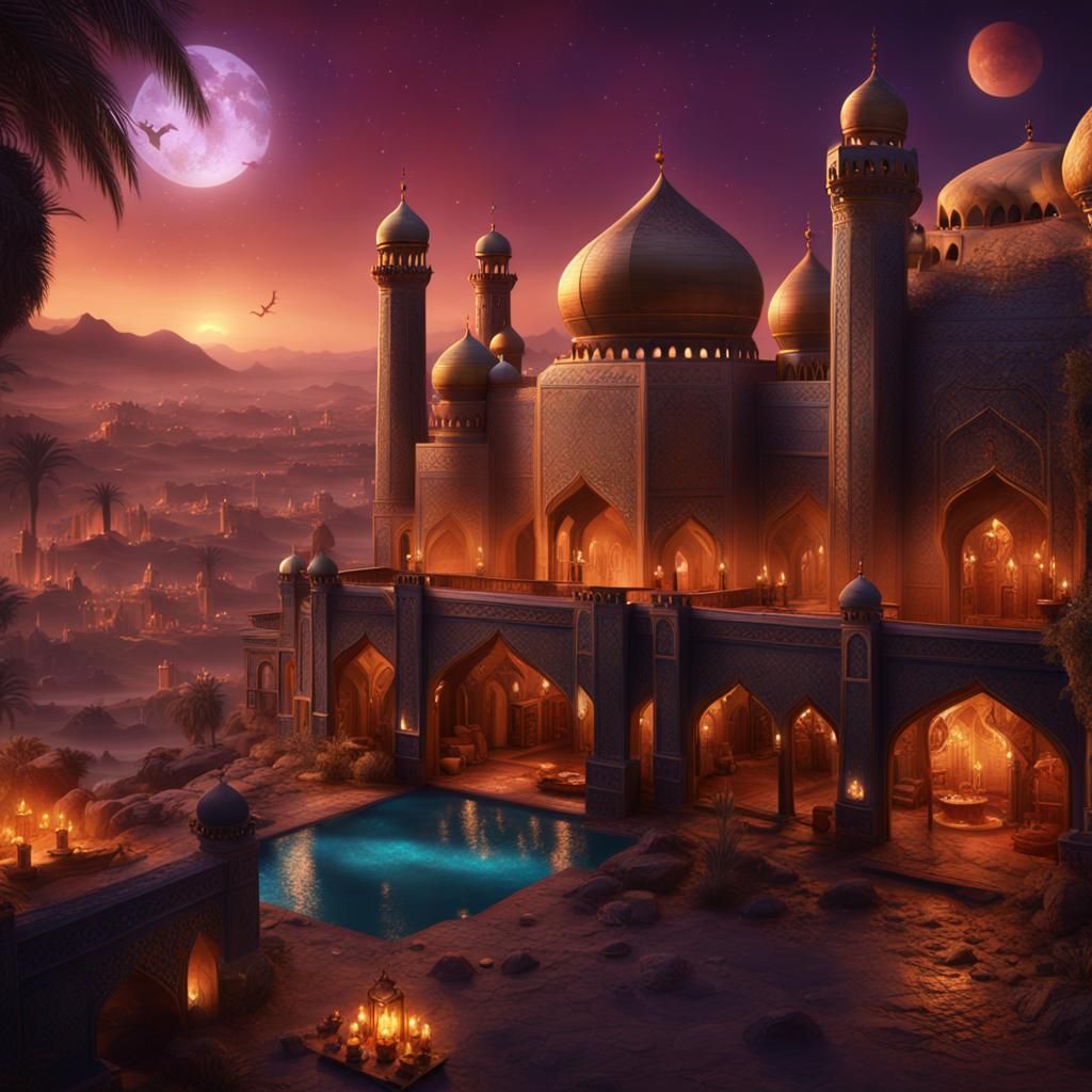 Fantastical Arabian Nights Concept Art