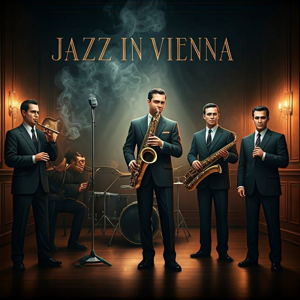 1950s Jazz Band in Smoky Room