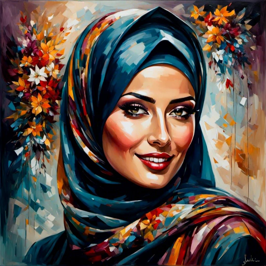 Portrait of Woman in Hijab